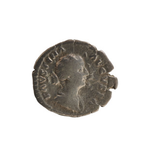 Denarius, Marcus Aurelius (121–180; Roman emperor 161–180) and Faustina the Younger (c.130–176;