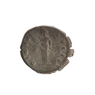Denarius of Marcus Aurelius (121–180; Roman emperor 161–180) and Faustina the Younger (ca. 130–176;