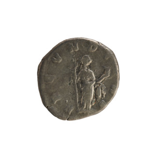 Denarius, Marcus Aurelius (121–180; Roman emperor 161–180) and Faustina the Younger (ca. 130–176;