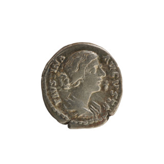 Denarius, Marcus Aurelius (121–180), Faustina the Younger (ca. 130–176), busts, imperial busts;