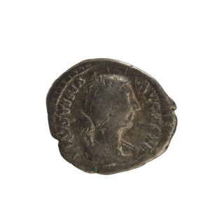denarius, Marcus Aurelius (121–180; Roman emperor 161–180), Faustina the Younger (ca. 130–176;