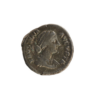 denarius, Marcus Aurelius (121–180; Roman emperor 161–180), Faustina the Younger (ca. 130–176;