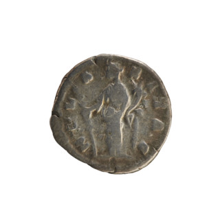 Denarius, Marcus Aurelius (121–180; Roman emperor 161–180) and Faustina the Younger (ca. 130–176;
