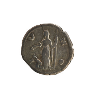denarius, Marcus Aurelius (121–180; Roman emperor 161–180), Faustina the Younger (ca. 130–176;
