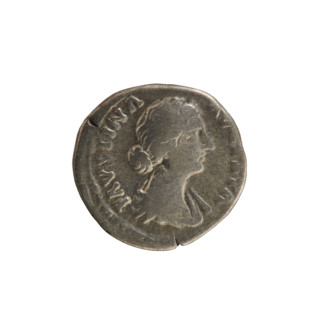 denarius, Marcus Aurelius (121–180; Roman emperor 161–180), Faustina the Younger (ca. 130–176;