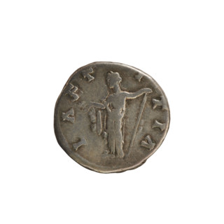 denarius, Marcus Aurelius (121–180; Roman emperor 161–180), Faustina the Younger (ca. 130–176;