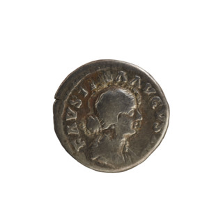 Denarius, Marcus Aurelius (121–180; Roman emperor 161–180) and Faustina the Younger (ca. 130–176;