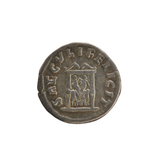 Denarius, Marcus Aurelius (121–180; Roman emperor 161–180) and Faustina the Younger (ca. 130–176;