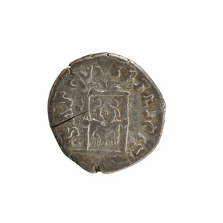 Denarius, Marcus Aurelius (121–180; Roman emperor 161–180) and Faustina the Younger (ca. 130–176;