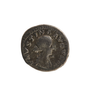 Denarius, Marcus Aurelius (121–180; Roman emperor 161–180) and Faustina the Younger (ca. 130–176;