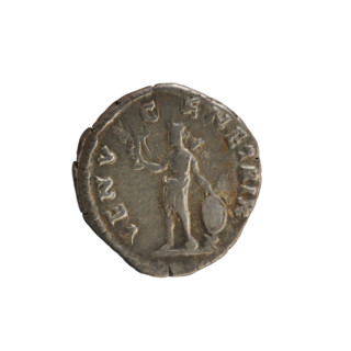 Denarius, Marcus Aurelius (121–180; Roman emperor 161–180) and Faustina the Younger (ca. 130–176;