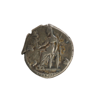 Denarius, Marcus Aurelius (121–180; Roman emperor 161–180) and Faustina the Younger (ca. 130–176;