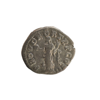 Denarius of Lucius Verus (130–169; Roman emperor 161–169). Obverse: bust of Lucius Verus facing
