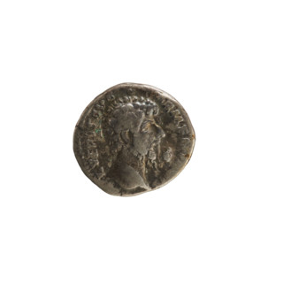 denarius, Lucius Verus (130–169; Roman emperor 161–169); obverse: emperor's head right, legend 'L.