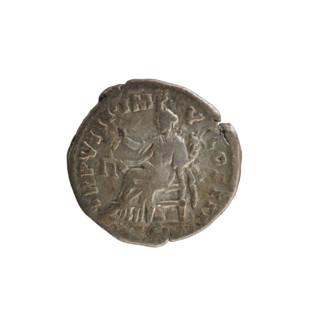 Denarius of Lucius Verus (130–169; Roman emperor 161–169). Obverse: Emperor's head right with