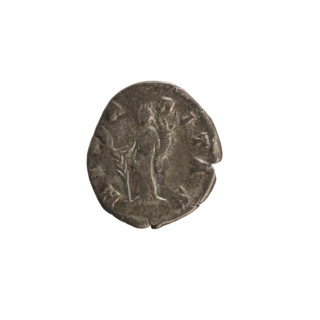 Denarius, Lucius Verus (130–169; Roman emperor 161–169), Lucilla (149–182; Roman empress 164–169).
