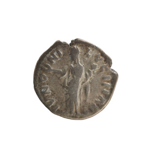 denarius, Lucius Verus (130–169; Roman emperor 161–169), Lucilla (149–182; Roman empress 164–169),