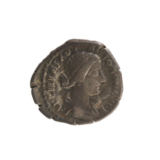 Denarius, Lucius Verus (130–169), Lucilla (149–182), bust of Lucilla right, hair arranged in waves