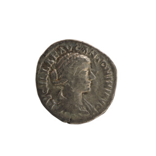 Denarius, Lucius Verus (130–169, Roman emperor 161–169) and Lucilla (149–182, Roman empress