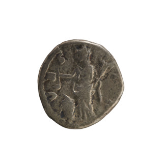 Denarius, Lucius Verus (130–169; Roman emperor 161–169) and Lucilla (149–182; Roman empress