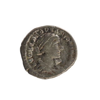 Denarius, Lucius Verus (130–169; Roman emperor 161–169) and Lucilla (149–182; Roman empress
