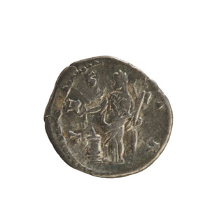 Denarius, Lucius Verus (130–169; Roman emperor 161–169) and Lucilla (149–182; Roman empress