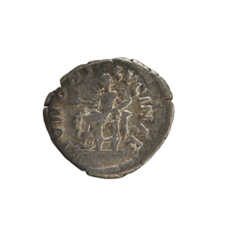 Denarius of Lucius Verus (130–169; Roman emperor 161–169) and Lucilla (149–182; Roman empress