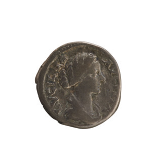 Denarius, Lucius Verus (130–169; Roman emperor 161–169) and Lucilla (149–182; Roman empress