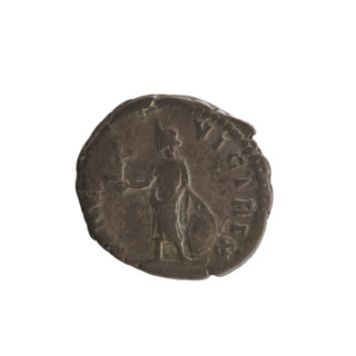 Denarius, Lucius Verus (130–169; Roman emperor 161–169) and Lucilla (149–182; Roman empress