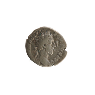 Denarius, Commodus (161–192; Roman emperor 177–192). Obverse: Emperor's head right, wearing a