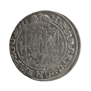 Obv. A bust in armor turned right, girded with a sash, a sceptre in his right hand. In front of the