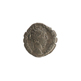 Denarius, Commodus (161–192; Roman emperor 177–192). Obverse: emperor's bust right, laurel wreath,