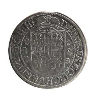 Obv. Bust facing right in mitre and electoral mantle. A sceptre in his right hand, the left resting