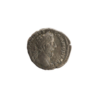 Denarius, Commodus (161–192; Roman emperor 177–192). Obverse: Emperor's head right, wearing a
