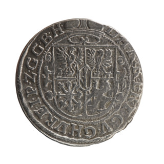 Obv. A bust in armor turned right, girded with a sash, a sceptre in his right hand. In front of the