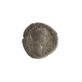 Denarius, Commodus (161–192; Roman emperor 177–192). Obverse: Emperor's head right, laurel wreath;
