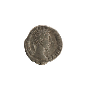 Denarius, Commodus (161–192; Roman emperor 177–192). Obverse: Emperor's head right, in a laurel