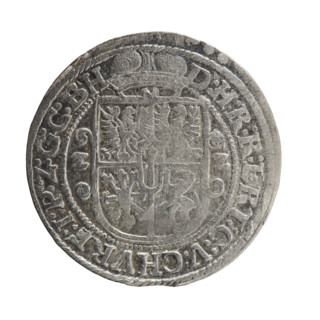 Obv. Bust facing right in mitre and electoral mantle. A sceptre in his right hand, the left resting
