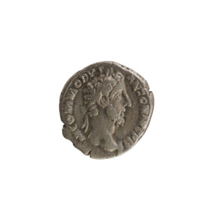 Denarius, Commodus (161–192 CE), 183–184 CE. Obverse: M COMMODVS ANTON AVG PIVS — Emperor's head