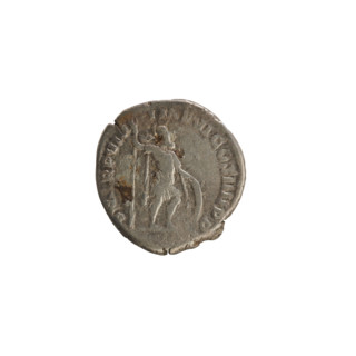 Denarius of Commodus (reigned 177–192). Obverse: M COMMODVS ANTON AVG PIVS — imperial bust of