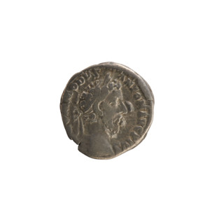 denarius, Commodus (161–192; Roman emperor 177–192); obverse: emperor's head right with laurel