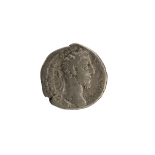 Denarius, Commodus (161–192; Roman emperor 177–192). Obverse: Emperor's head right, laurel wreath;