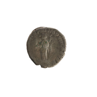 Denarius, Commodus (161–192 CE). Obverse: Emperor's bust right, laurel wreath; legend M CO[...] ANT