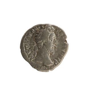 Denarius, Commodus (161–192), Roman emperor 177–192. Obverse: Emperor's head right, laurel wreath;