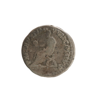 Denarius of Commodus (161–192; Roman emperor 177–192). Obverse: laureate head of the emperor right;
