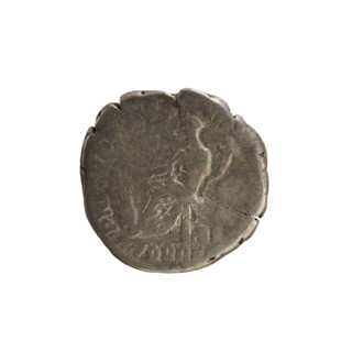 Denarius of Commodus (161–192 CE), Roman Empire, Rome. Obverse: Emperor's bust right, laurel