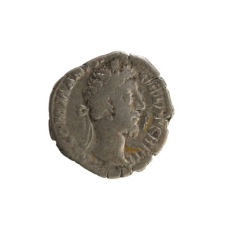 Denarius, Commodus (161–192; Roman emperor 177–192). Obverse: Emperor's head right, laurel wreath;