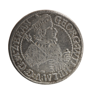 Obv. Bust facing right in mitre and electoral mantle. A sceptre in his right hand, the left resting