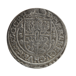 Obv. Bust facing right in mitre and electoral mantle. A sceptre in his right hand, the left resting