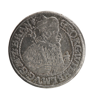Obv. Bust facing right in mitre and electoral mantle. In the right hand a sceptre, the left resting
